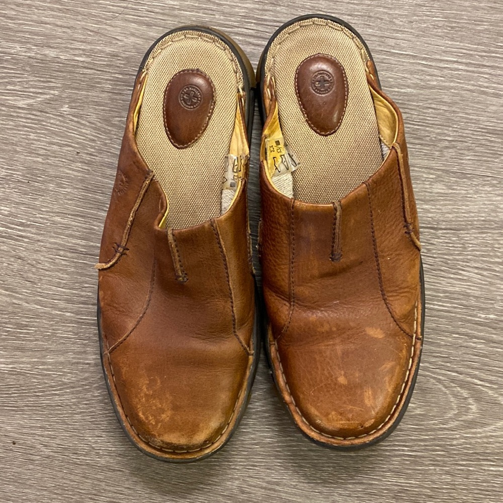 Mens Brown Slide Vintage Dr Martens